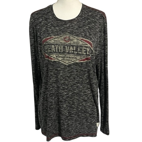 Men’s Gray Long Sleeve Shirt size L Death Valley - Picture 1 of 8